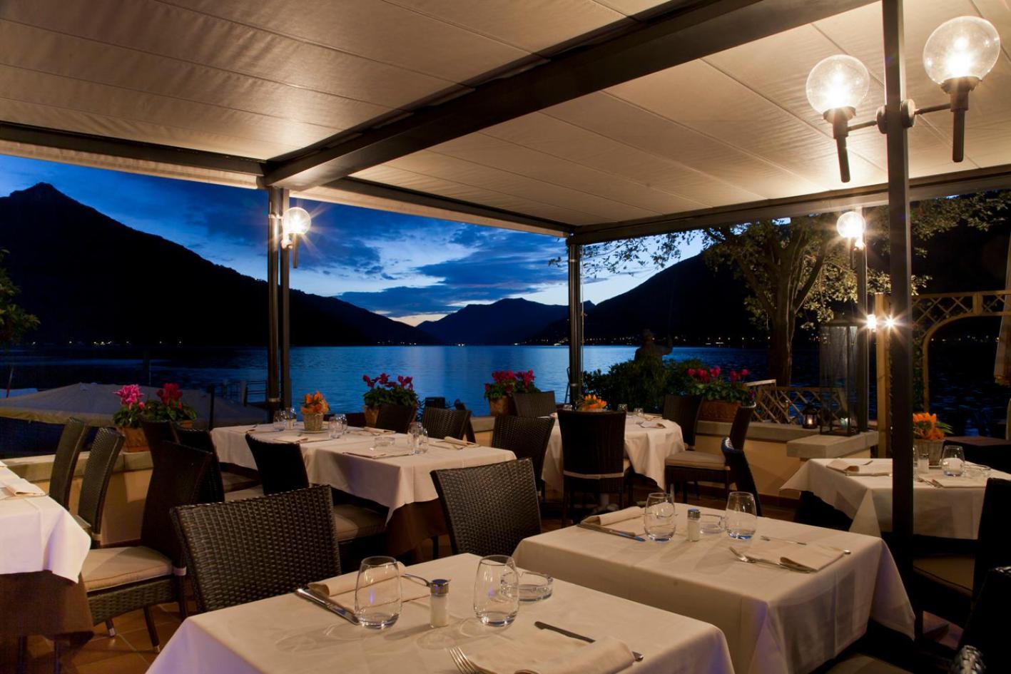 Albergo Ristorante La Palma Bissone Exterior foto