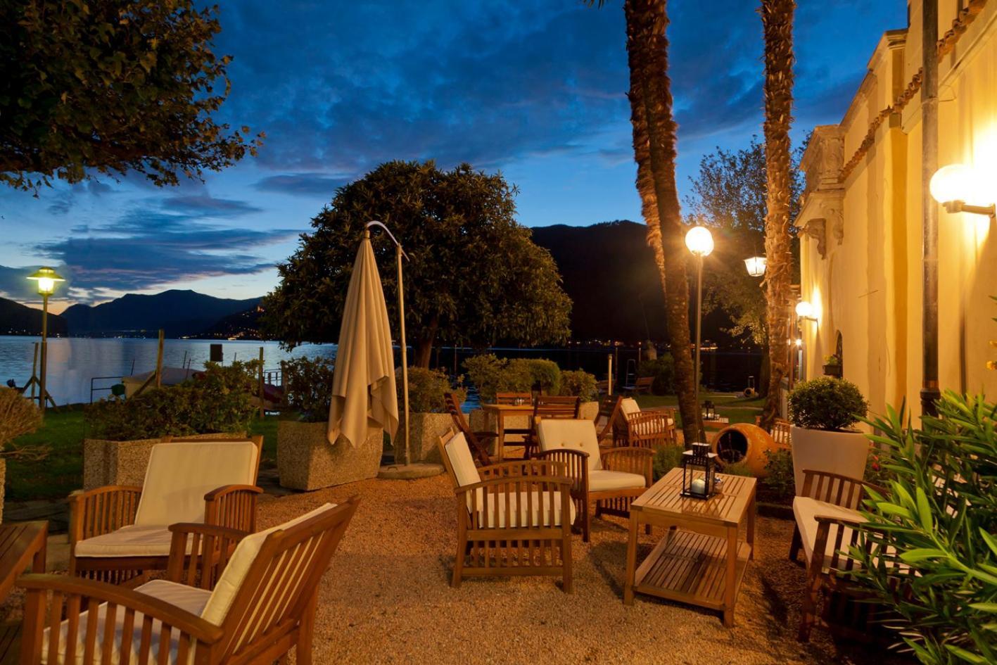 Albergo Ristorante La Palma Bissone Exterior foto