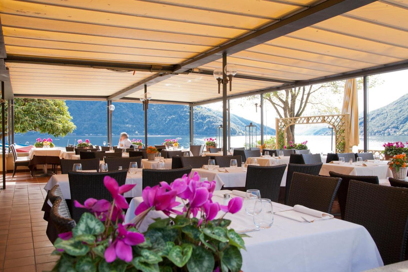 Albergo Ristorante La Palma Bissone Exterior foto