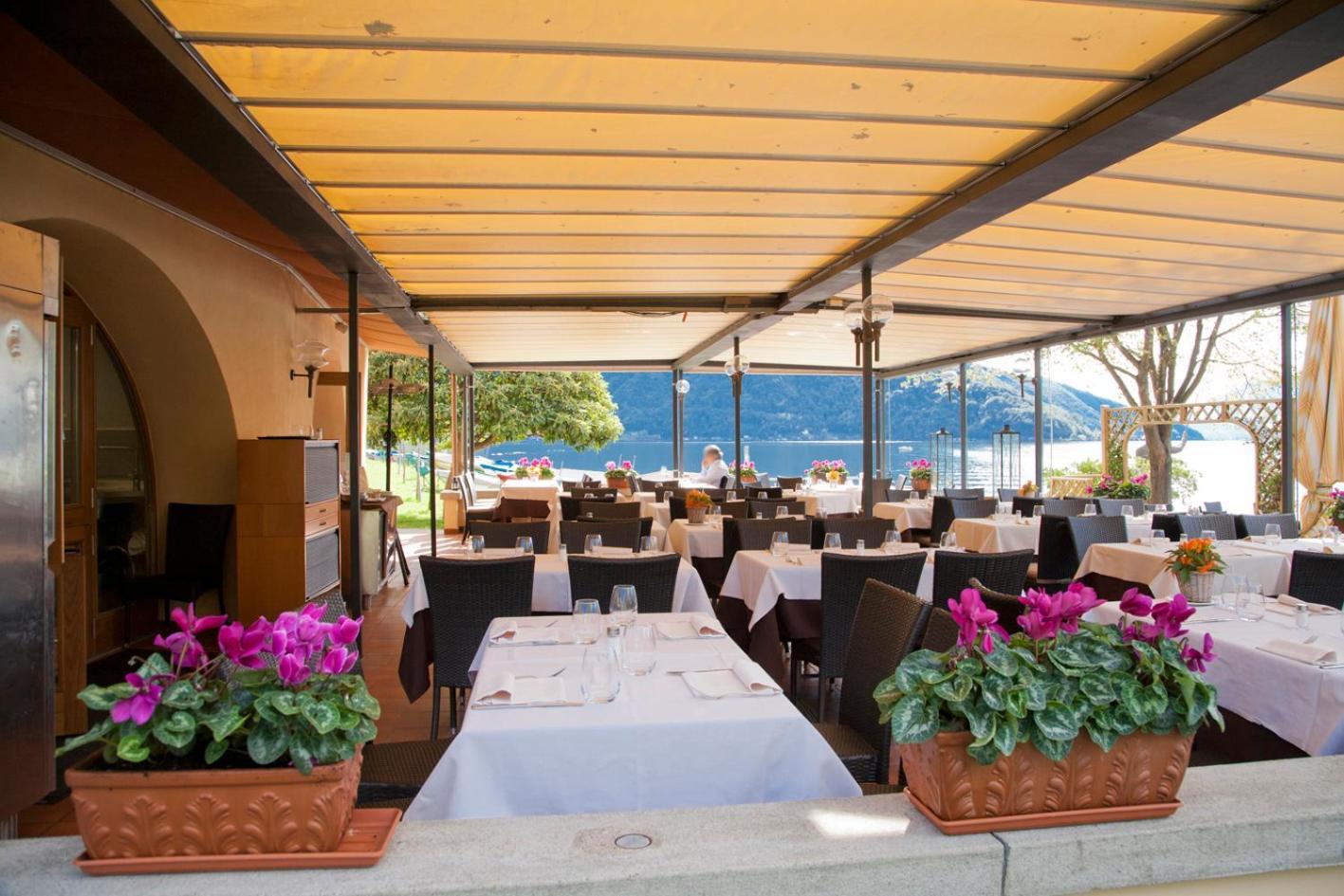 Albergo Ristorante La Palma Bissone Exterior foto